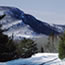 Winter photo of Stonyman Mountain and Skyline Drive.