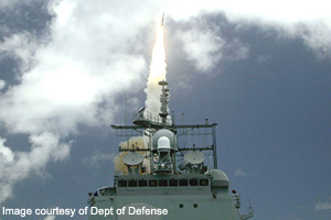 Missile Launching from Ship - copyright © 2006 Dept of Defense - used with permission