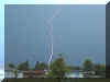 A cloud-to-ground lightning stroke during the daytime, near Carbondale