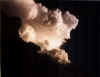 Backlit cumulonimbus near Mount Vernon, IL, on 8/18/01