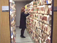 Woman Filing Documents