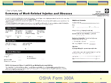 Slide 6 - OSHA Form 300A
