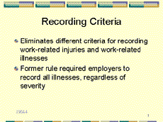 Slide 7 - Recording Criteria