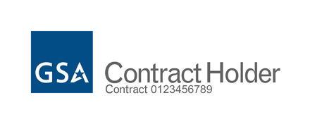 GSA Contract Holder Logo with a Contract Number