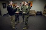 MEETING PENDLETON MARINES - Click for high resolution Photo