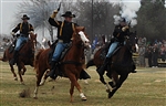 OLD-TIME CAVALRY CHARGE - Click for high resolution Photo