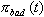 Notation pi sub bad at time t denotes the year-t specific predicted probability of substance use for block-group b, age group a, and gender by race/ethnicity domain d.