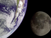 Image of earth and moon.