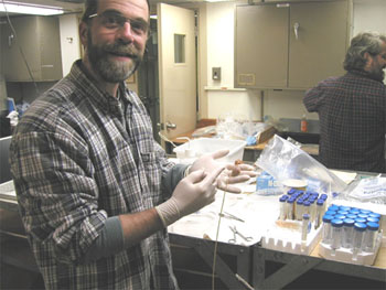 Scott France in lab