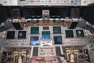 Multifunction Electronic Display System in Atlantis' cockpit