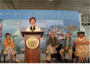 Mrs. Laura Bush announces the Native Hawaiian name of the Northwestern Hawaiian Islands Marine National Monument