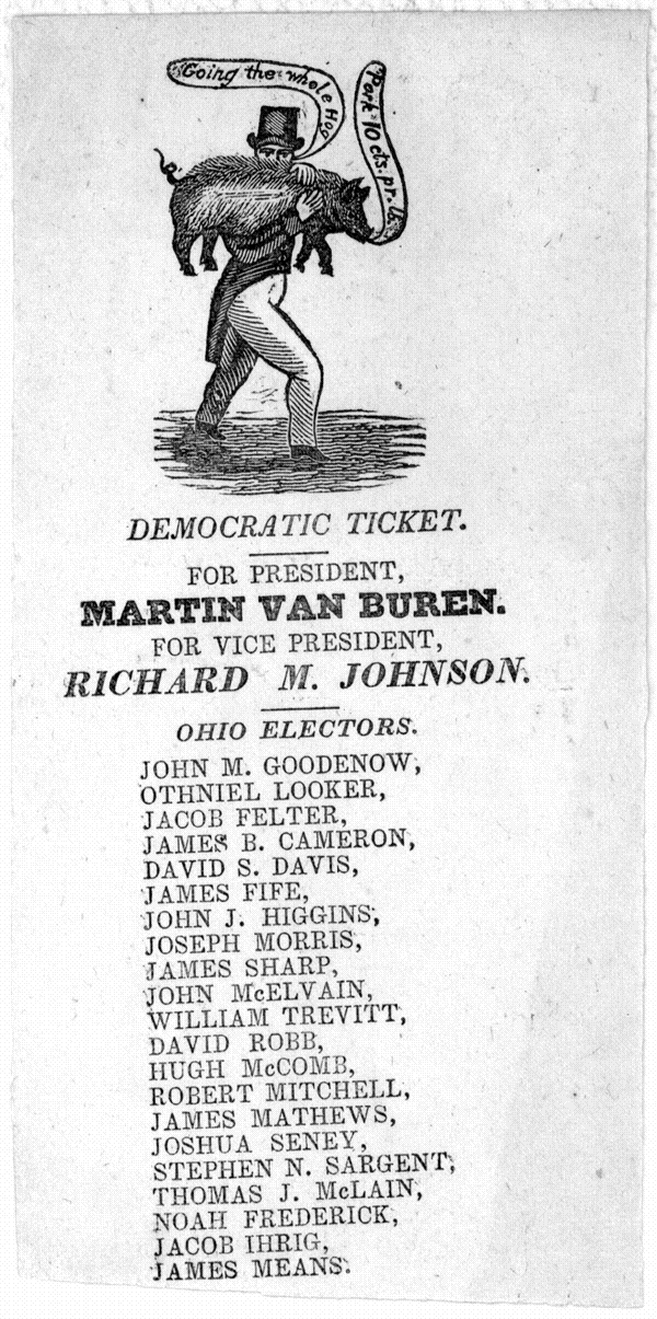 Image 5 of 5, [5 Ohio election tickets For President Martin Van 