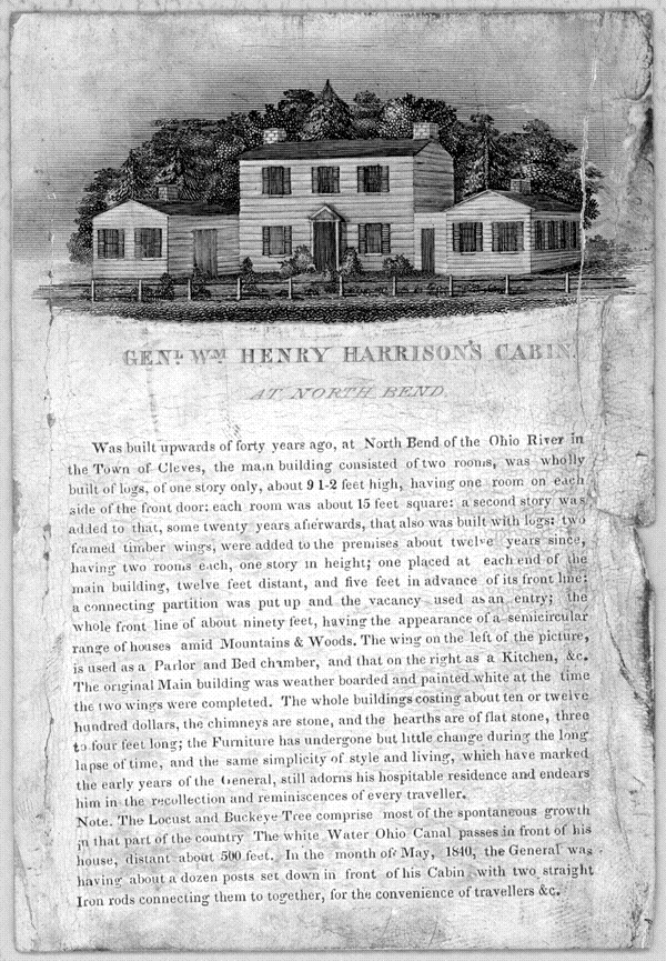 Image 1 of 2, Gen. Wm. Henry Harrison's cabin at North Bend. [n.