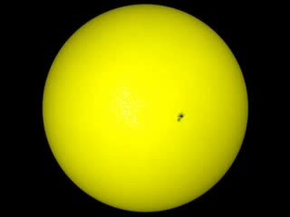 This movie opens with a full solar disk view from SOHO/MDI and zooms into the high-spatial and temporal resolution view from the Hinode SOT G-band filter.