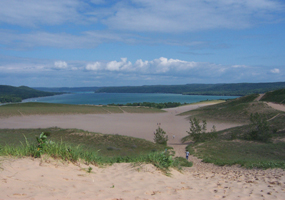 Glen Lake from the Dune Climb