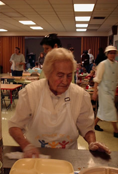 Following a SCSEP placement at the St. Michael's Day Care Center, Ms. Mazander was hired for 20 hours per week to assist in the day care's kitchen.     Copyright William Butler 2006