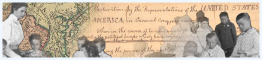 Collage of digitized primary sources from the Library of Congress' collections