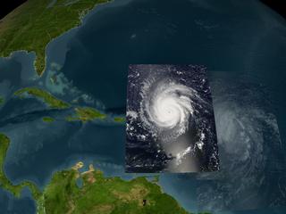Hurricane Frances, August 30, 2004, Terra Satellite