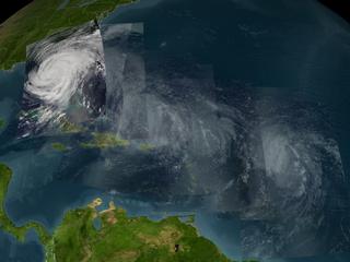 Hurricane Frances, September 5, 2004, Aqua Satellite