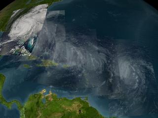 Hurricane Frances, September 6, 2004, Terra Satellite