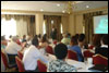 [Photo: Participants' View of Fred Washington Conducting the Training]