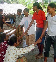 Women from Dato village in Liquiça district gained new confidence with public speaking.