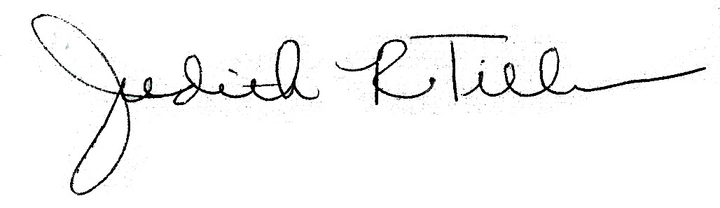 Judith R. Tillman's Signature