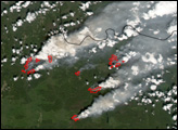 Thumbnail of Fires in Canada's Yukon Territory