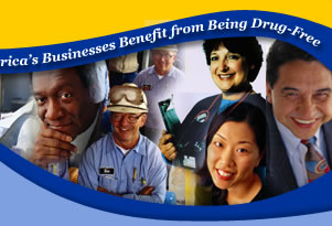 Helping America's Businesses Benefit from Being Drug-Free.  Photos representing the workforce - Digital Imagery© copyright 2001 PhotoDisc, Inc.