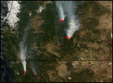 Thumbnail of Fires in Oregon and Northern California