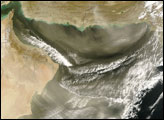 Thumbnail of Dust over Gulf of Oman, Arabian Sea
