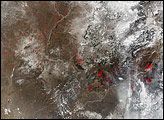 Thumbnail of Fires North of Amur River, Russia