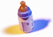 (photograph of a baby bottle)