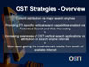 OSTI Strategies - Overview. Link to larger image. 