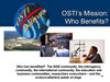 OSTI's Mission: Who Benefits? Link to larger image. 