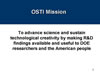 OSTI Mission. Link to larger image.