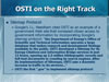 OSTI on the Right Track. Link to larger image.
