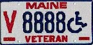Disability Special Veteran plate