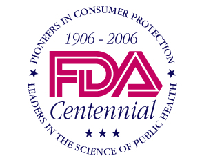 Two color FDA Centennial logo