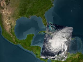Hurricane Ivan, September 10, 2004, Terra Satellite