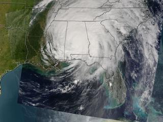 Hurricane Ivan, September 16, 2004, Terra Satellite