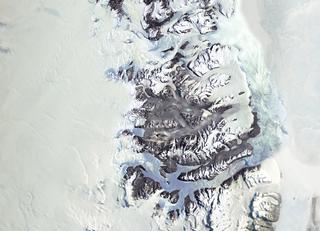 Regional view of Victoria Land, Antarctica