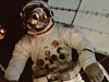 Astronaut Jack Lousma participates in EVA to deploy twin pole solar shield.