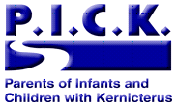 Logo for Parents of Infants and Children of Kernicerus (PICK)