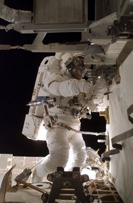 ISS014-E-13061 : Spacewalker Sunita Williams