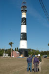 Workers at the Cape Canaveral Lighthouse.