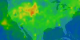 Animation of CO over North America during Western fires, August 2000