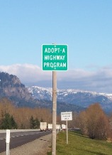 Image of Adopt a Highway Sponsor Sign