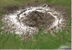 Perspective View of Umnak Island, Aleutian Islands, Alaska (#1)