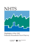 Highlights of the 2001 National Household Travel Survey (NHTS)